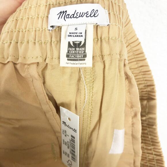 NWT Madewell The Carley Wide-Leg Pant Small Tan High Rise Stretch Minimalist - Picture 5 of 14